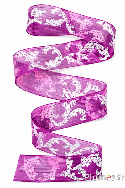 Nastro organza - larghezza 4 cm - rosa